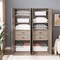 Manhattan Comfort Lee Wardrobe Closet 1.0 in Rustic Grey, 2PK 2-WC001-GY - alternate 3